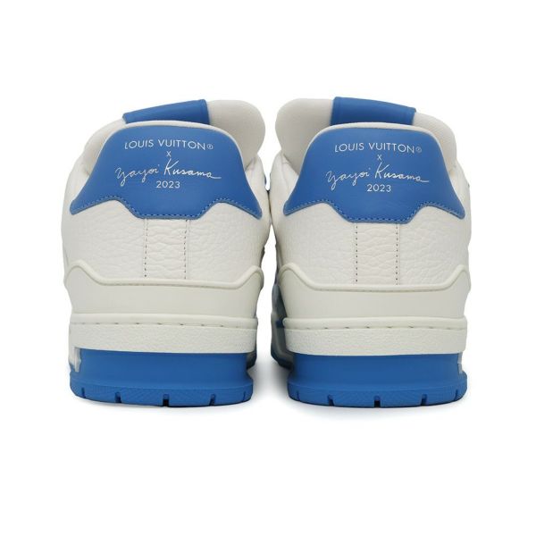 ルイヴィトン スニーカー モノグラム LV×YK トレイナーライン メンズサイズ6 1/2 1ABD1G 靴 白 ホワイト 草間彌生