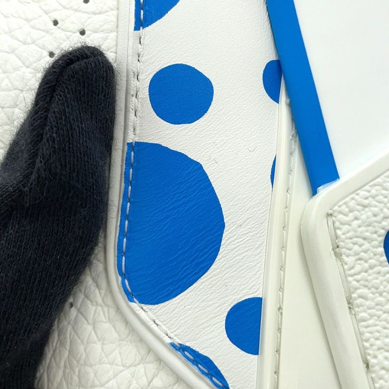 ルイヴィトン スニーカー モノグラム LV×YK トレイナーライン メンズサイズ6 1/2 1ABD1G 靴 白 ホワイト 草間彌生