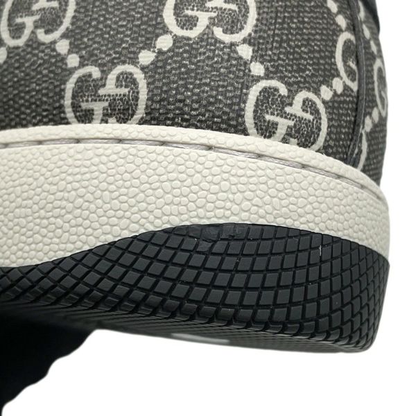 グッチ スニーカー スクリーナー GGスプリーム メンズサイズ9 1/2 763525 GUCCI 靴 黒