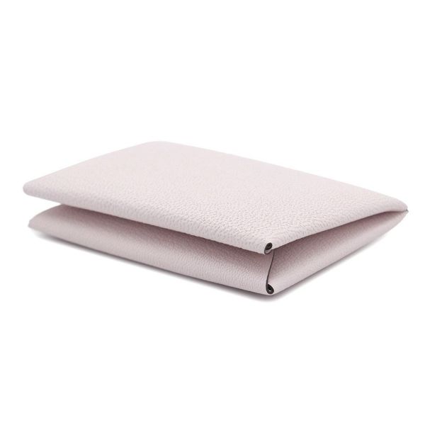 エルメス カードケース カルヴィ モーヴペール/シルバー金具 シェブルミゾル W刻印 HERMES 名刺入れ シェーブル