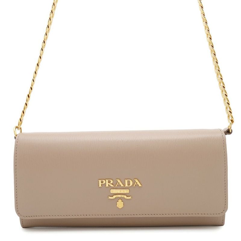プラダ チェーンウォレット レザー 1MT290 PRADA 財布
