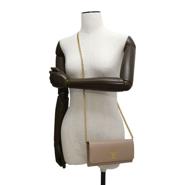 プラダ チェーンウォレット レザー 1MT290 PRADA 財布