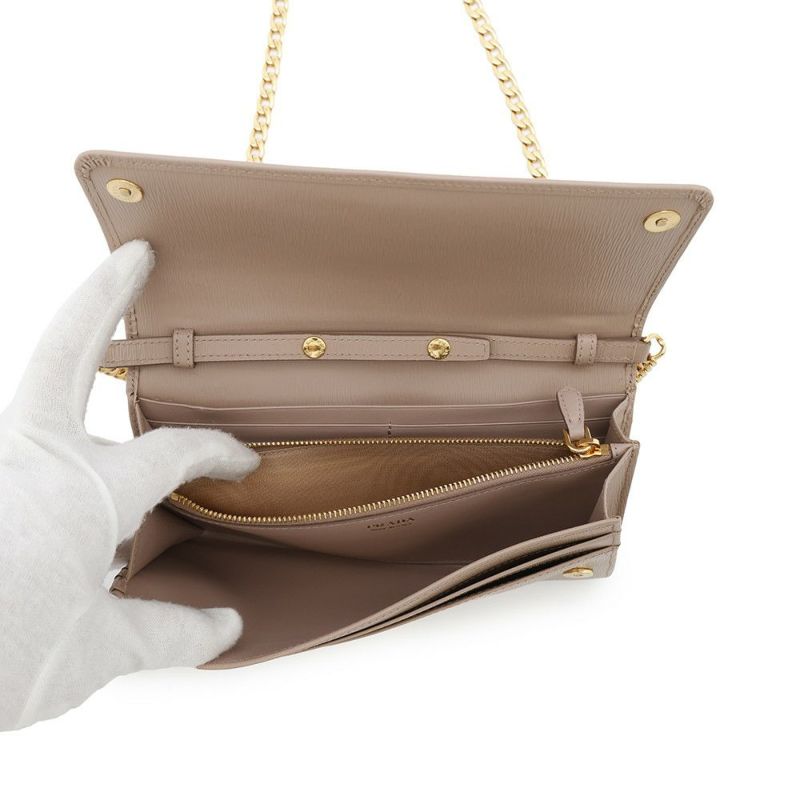 プラダ チェーンウォレット レザー 1MT290 PRADA 財布