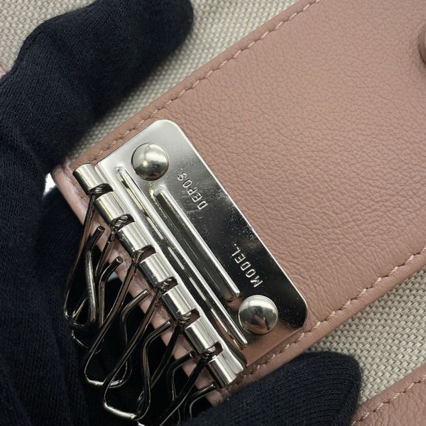 ジミーチュウ 6連 キーケース スタースタッズ レザー ラインストーン JIMMY CHOO