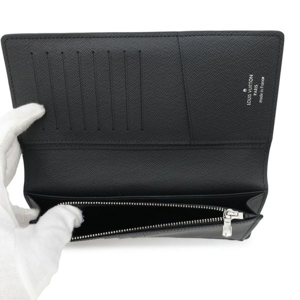 ルイヴィトン 長財布 モノグラム・エクリプス ポルトフォイユ・ブラザ NM M81752 ルーム・ウィズ・ア・ビュー ブラック 黒