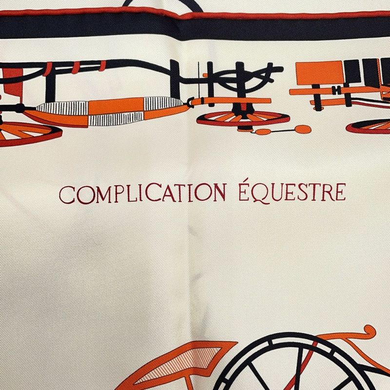 エルメス スカーフ カレ90 コンプリケーション・エケストル Complication Equestre HERMES シルク 2024秋冬