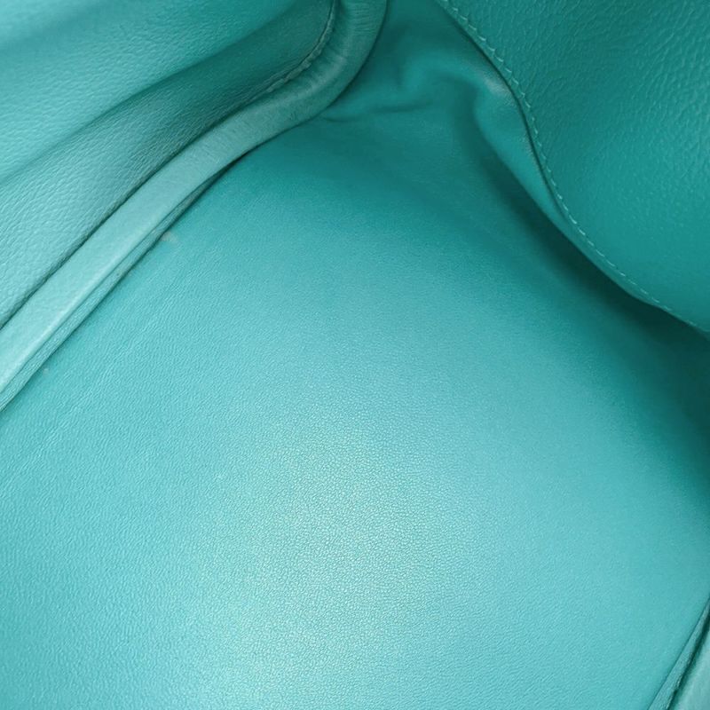 エルメス ハンドバッグ リンディ30 ブルーアトール/シルバー金具 エバーカラー T刻印 2wayショルダー