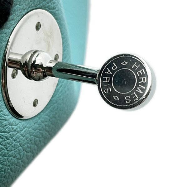 エルメス ハンドバッグ リンディ30 ブルーアトール/シルバー金具 エバーカラー T刻印 2wayショルダー