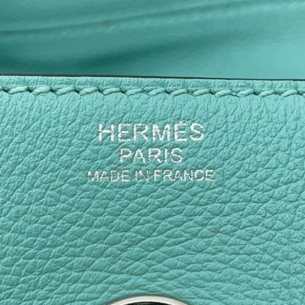 エルメス ハンドバッグ リンディ30 ブルーアトール/シルバー金具 エバーカラー T刻印 2wayショルダー