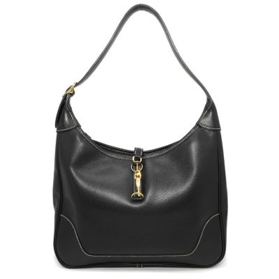 【極美品】エルメス ヴェスパPM トリヨンクレマンス ショルダーバッグ 黒 HERMES 美品 エルメス ヴェスパPM ショルダーバッグ シェーヌ