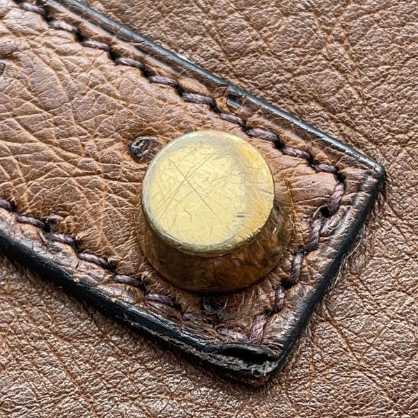 エルメス バーキン35 ブラウン/ゴールド金具 オーストリッチ □C刻印 HERMES Birkin ハンドバッグ