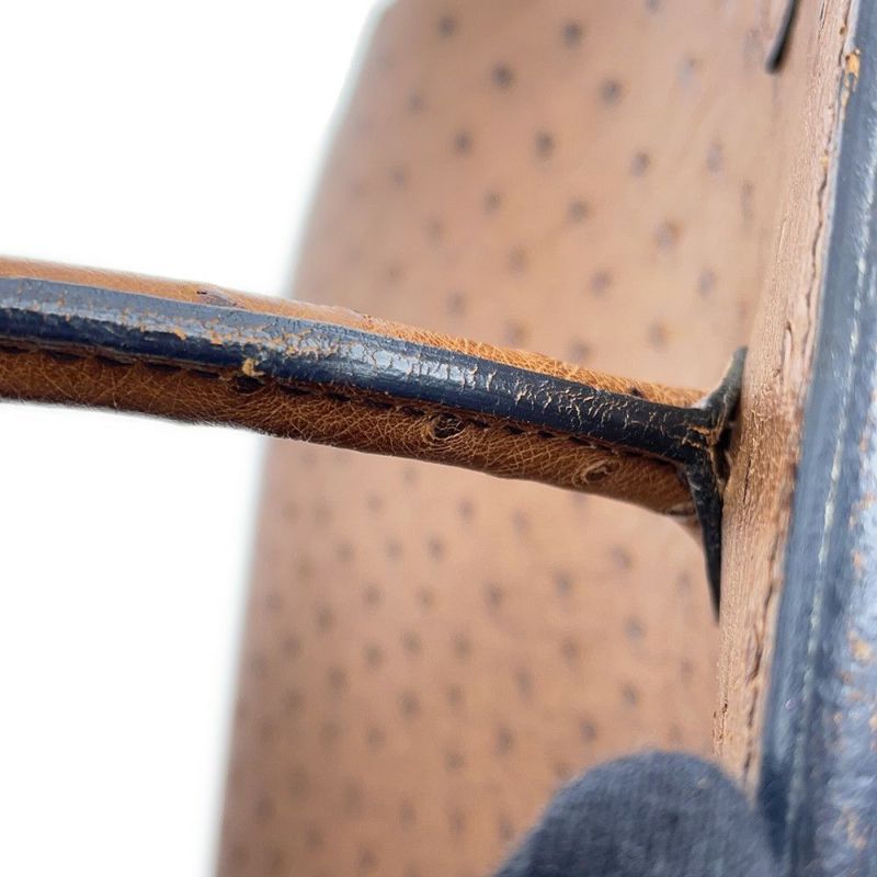 エルメス バーキン35 ブラウン/ゴールド金具 オーストリッチ □C刻印 HERMES Birkin ハンドバッグ