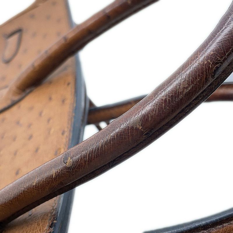 エルメス バーキン35 ブラウン/ゴールド金具 オーストリッチ □C刻印 HERMES Birkin ハンドバッグ