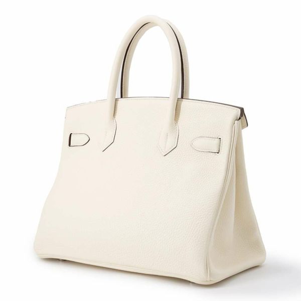 エルメス バーキン30 ナタ/シルバー金具 トゴ U刻印 HERMES Birkin ハンドバッグ