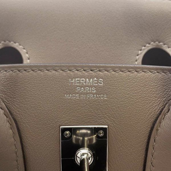 エルメス バーキン25 グリアスファルト/シルバー金具 スイフト A刻印 HERMES Birkin ハンドバッグ