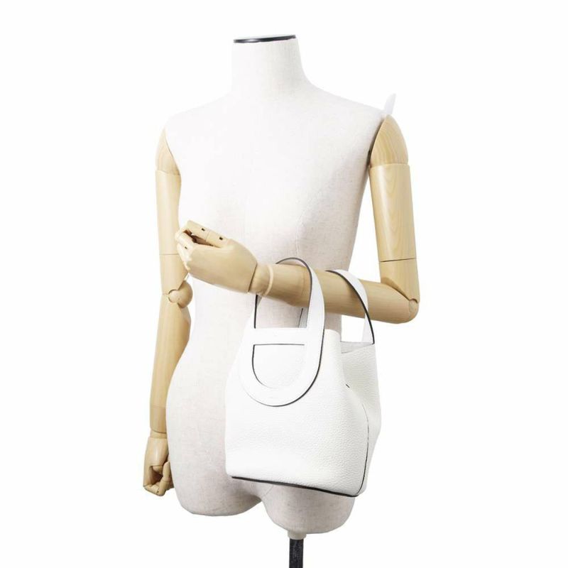 エルメス ハンドバッグ インザループ 18 ニューホワイト/シルバー金具 トリヨンクレマンス B刻印