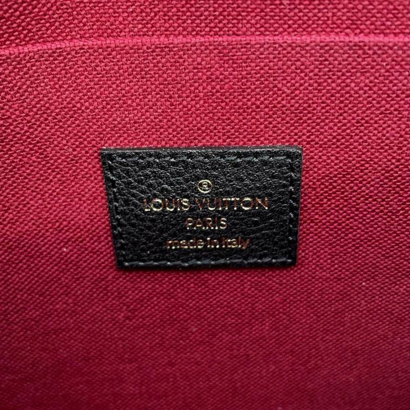 ルイヴィトン チェーンウォレット バイカラー モノグラム・アンプラント ポシェット・フェリシー M80482 黒