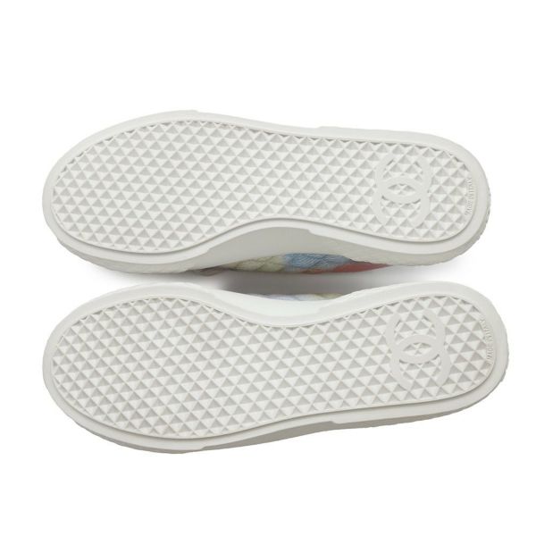 シャネル スニーカー ココマーク ローカット レースアップ レディースサイズ38C CHANEL 靴