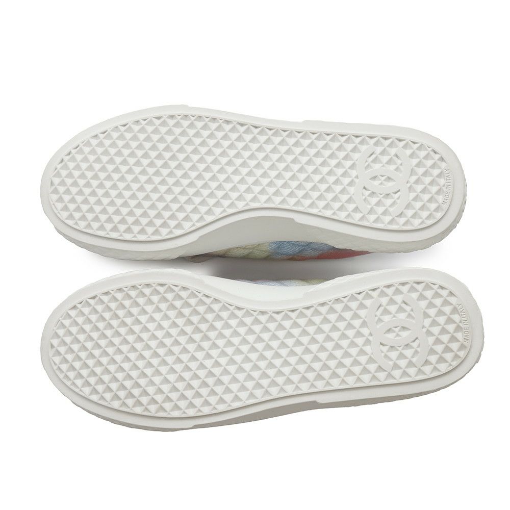 シャネル スニーカー ココマーク ローカット レースアップ レディースサイズ38C CHANEL 靴