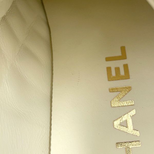 シャネル スニーカー ココマーク ローカット レースアップ レディースサイズ38C CHANEL 靴