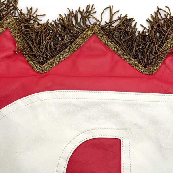 バーバリー ハンドバッグ BTロゴ フリンジ フラッグバッグ レザー 8046596 BURBERRY 白