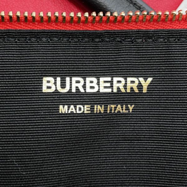 バーバリー ハンドバッグ BTロゴ フリンジ フラッグバッグ レザー 8046596 BURBERRY 白