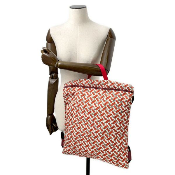 バーバリー バックパック TBモノグラム バックパック ナイロン BURBERRY トートバッグ 白