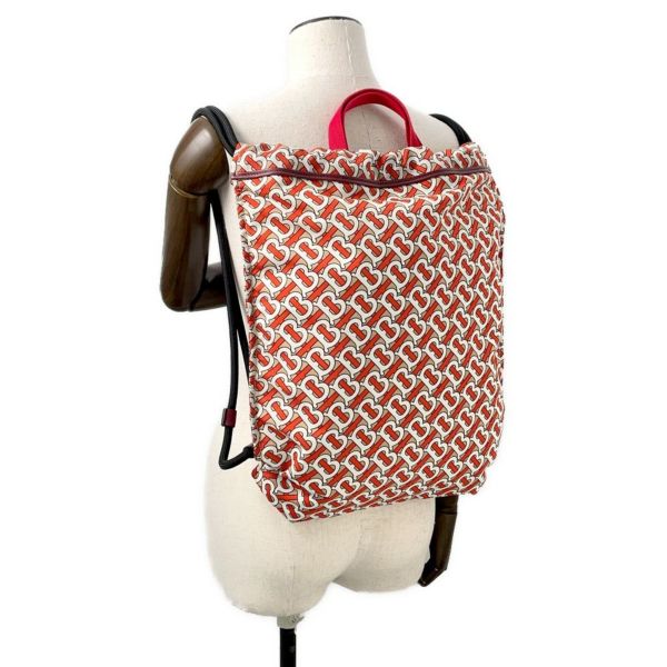 バーバリー バックパック TBモノグラム バックパック ナイロン BURBERRY トートバッグ 白