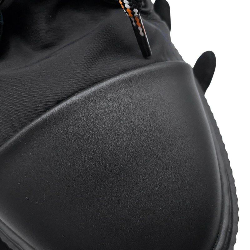 エルメス ショートブーツ フレッシュ ナイロン/レザー メンズサイズ42 HERMES 黒 メンズ