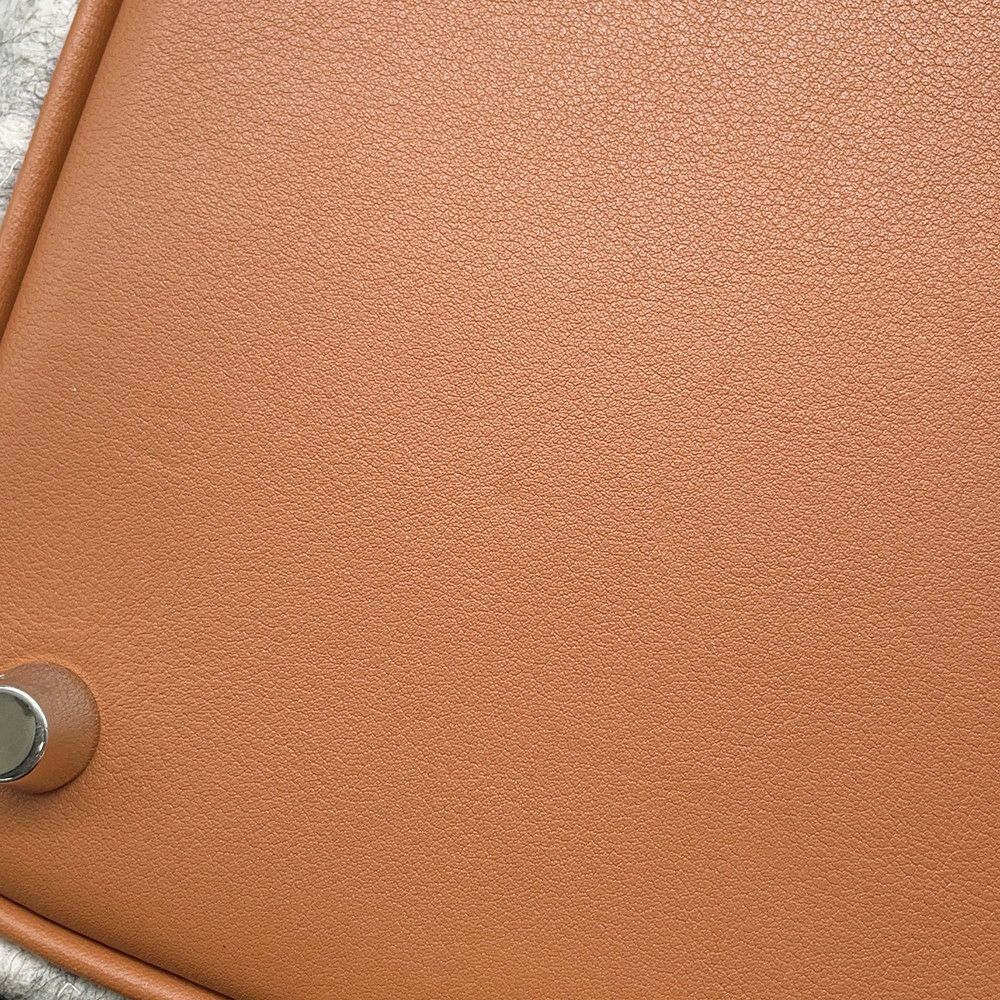 エルメス ハンドバッグ ピコタンロックPM グリスペール/ゴールド/シルバー金具 フェルト/スイフト  Y刻印