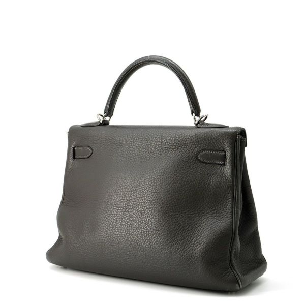 エルメス ハンドバッグ ケリー32 内縫い グラファイト/シルバー金具 トゴ □E刻印 2wayショルダー