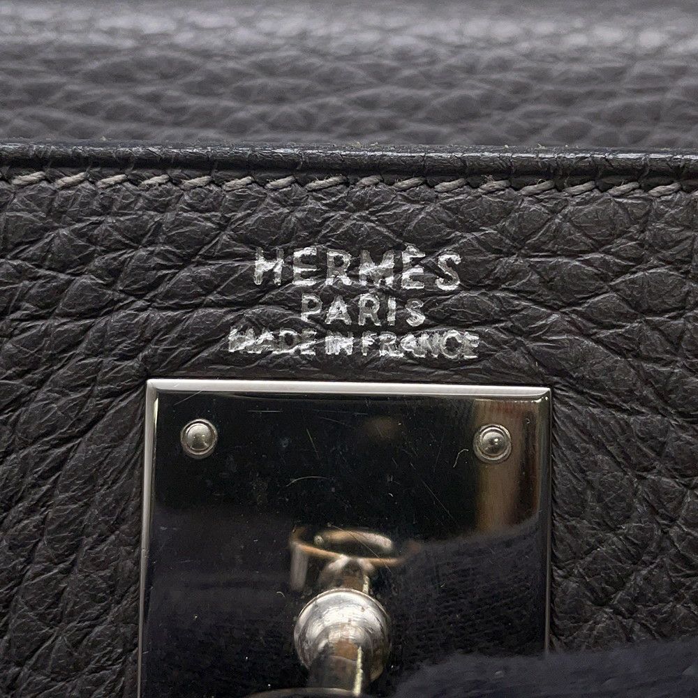 エルメス ハンドバッグ ケリー32 内縫い グラファイト/シルバー金具 トゴ □E刻印 2wayショルダー