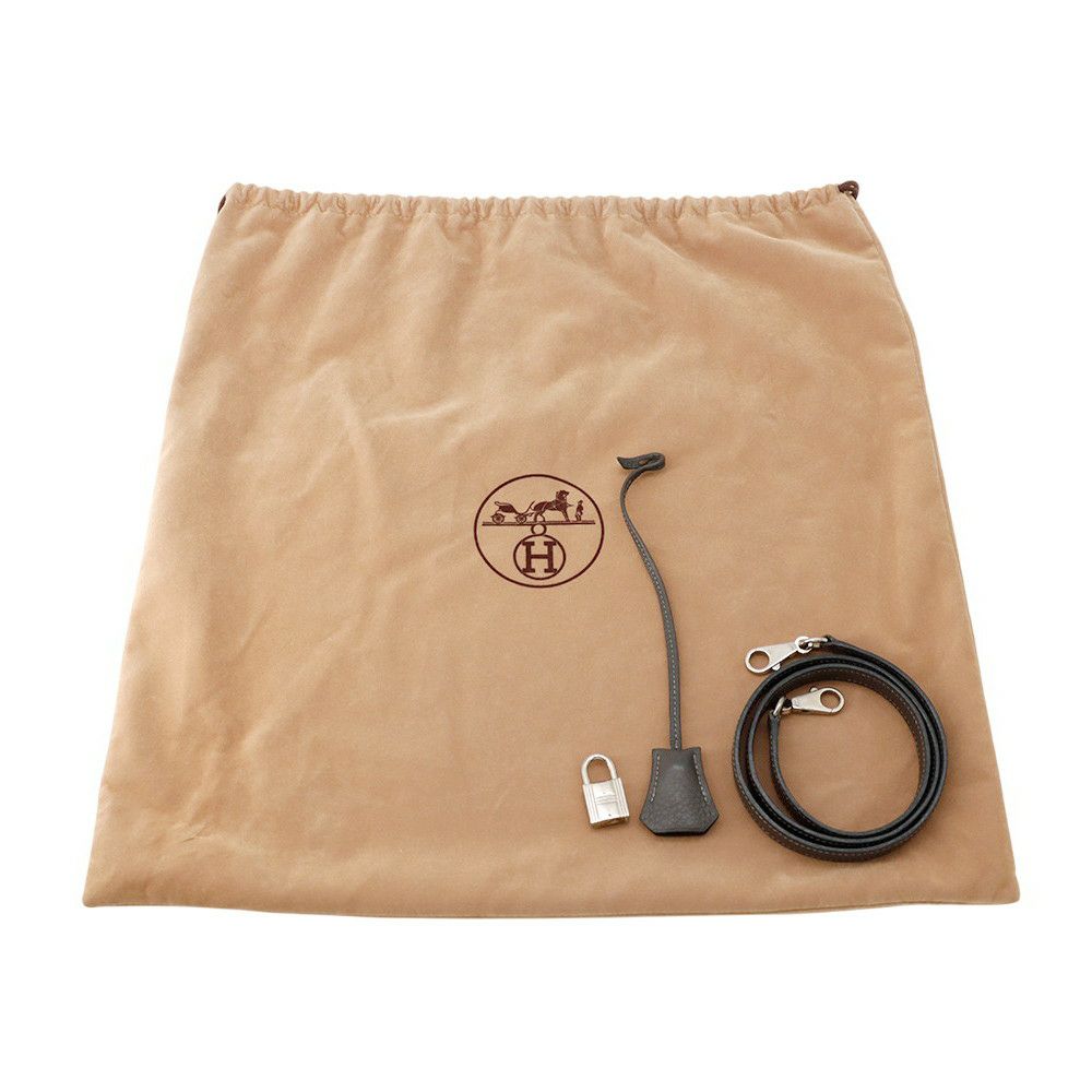 エルメス ハンドバッグ ケリー32 内縫い グラファイト/シルバー金具 トゴ □E刻印 2wayショルダー