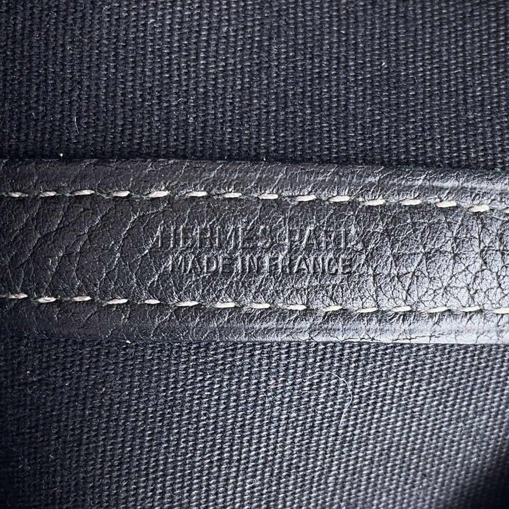 エルメス トートバッグ ガーデンパーティPM ブラック/シルバー金具 トワルアッシュ/ネゴンダ □G刻印 HERMES Garden Party 黒