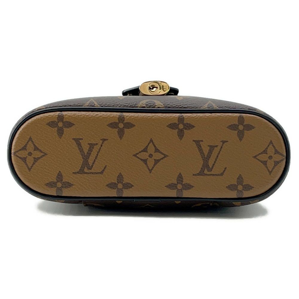 ルイヴィトン ハンドバッグ モノグラム・リバース ヴァニティ・チェーン ポーチ M47125 LOUIS VUITTON 2way ブラック 黒