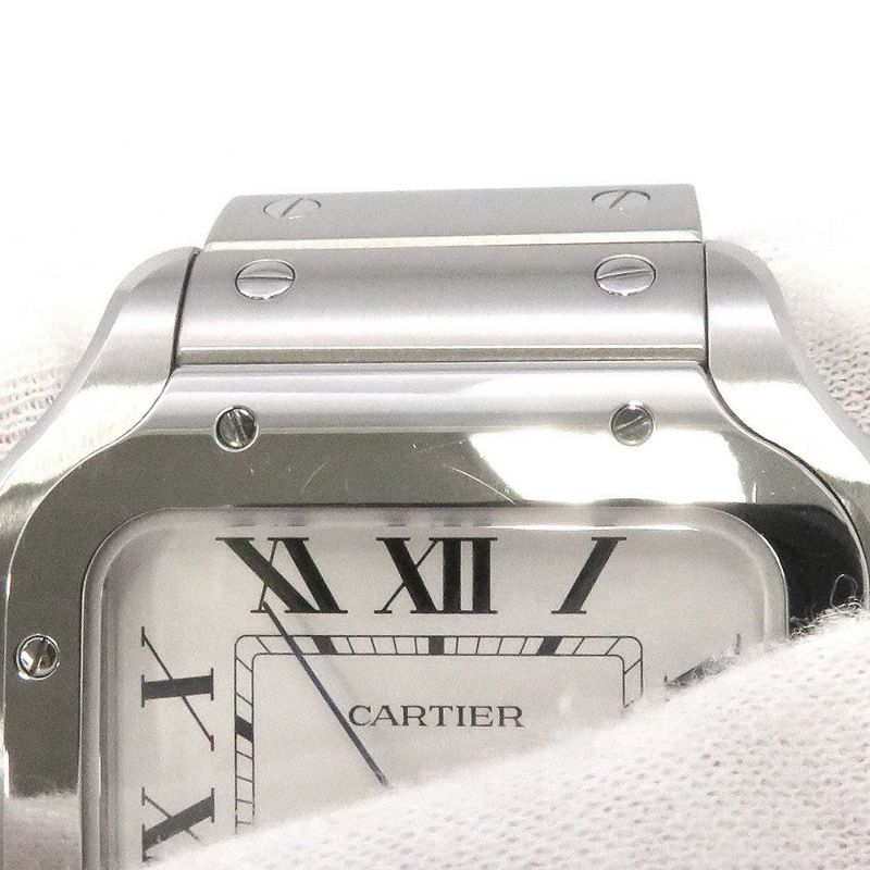 カルティエ サントス ドゥ カルティエ LM WSSA0018 Cartier 腕時計 シルバー文字盤