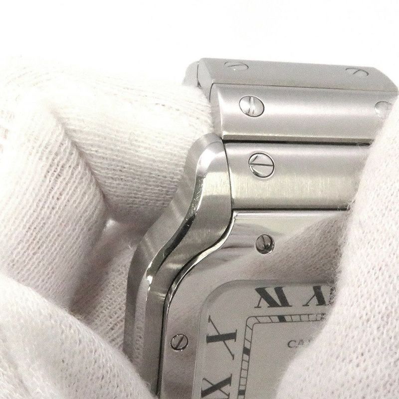 カルティエ サントス ドゥ カルティエ LM WSSA0018 Cartier 腕時計 シルバー文字盤