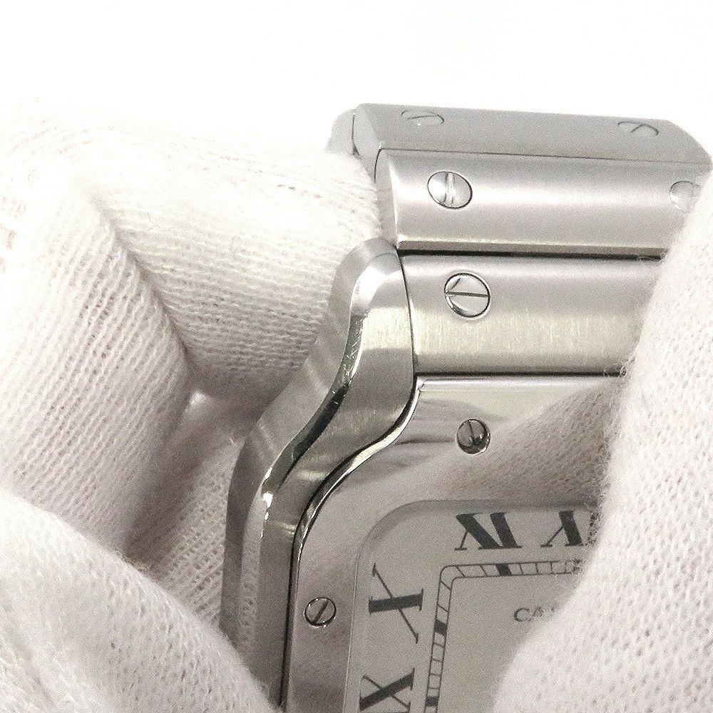 カルティエ サントス ドゥ カルティエ LM WSSA0018 Cartier 腕時計 シルバー文字盤