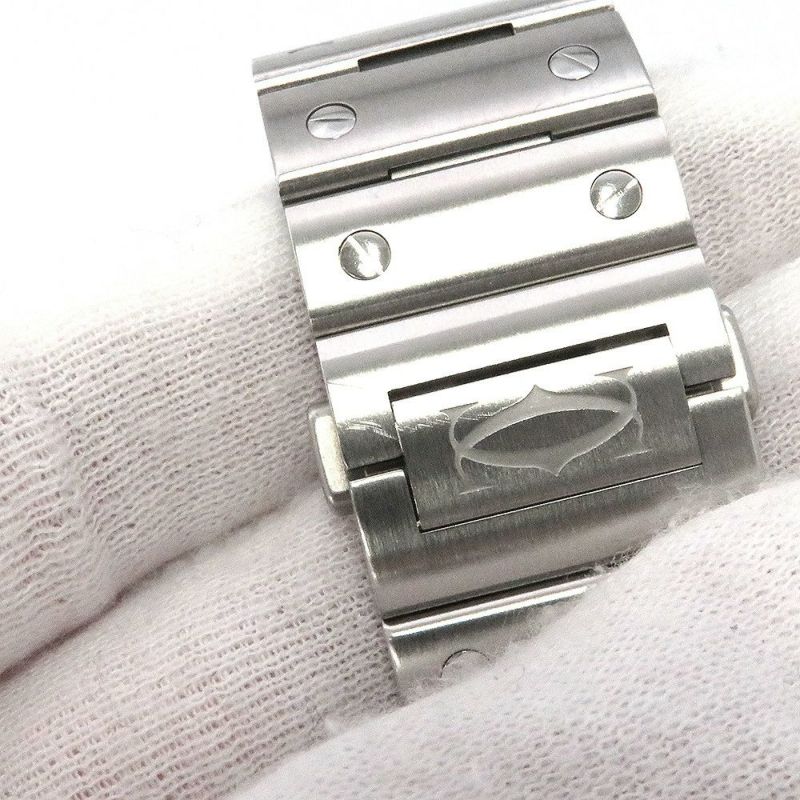 カルティエ サントス ドゥ カルティエ LM WSSA0018 Cartier 腕時計 シルバー文字盤