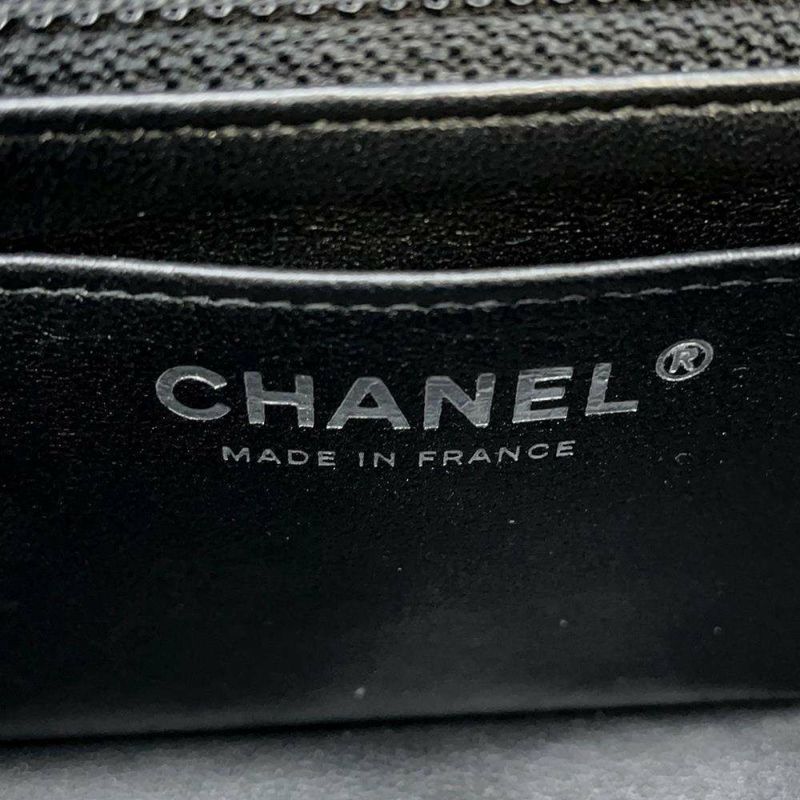 シャネル チェーンショルダーバッグ ココマーク ラムスキン A69900 CHANEL ミニ 黒