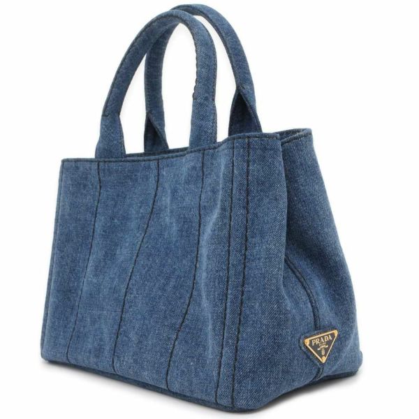 PRADA プラダ CANAPA カナパ ブランドオフ デニム トートバッグ