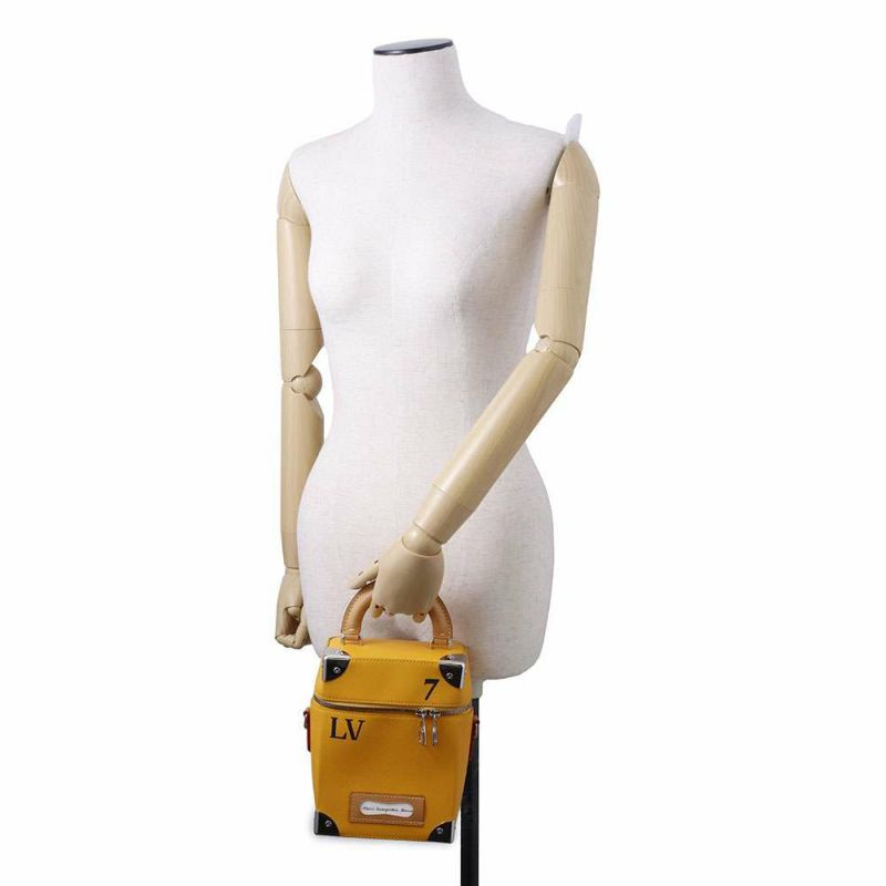 ルイヴィトン ハンドバッグ カウハイドレザー ヴェルティカル・ボックス トランク M59666 2wayショルダーバッグ