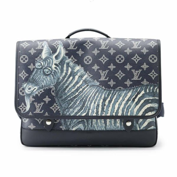 ルイヴィトン ショルダーバッグ モノグラム・サバンナ メッセンジャーGM M43293 LOUIS VUITTON シマウマ チャップマン・ブラザーズ