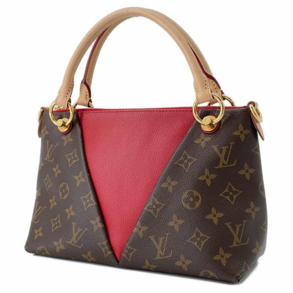 ルイヴィトン ハンドバッグ モノグラム VトートBB M43966 LOUIS VUITTON 2wayショルダーバッグ レッド