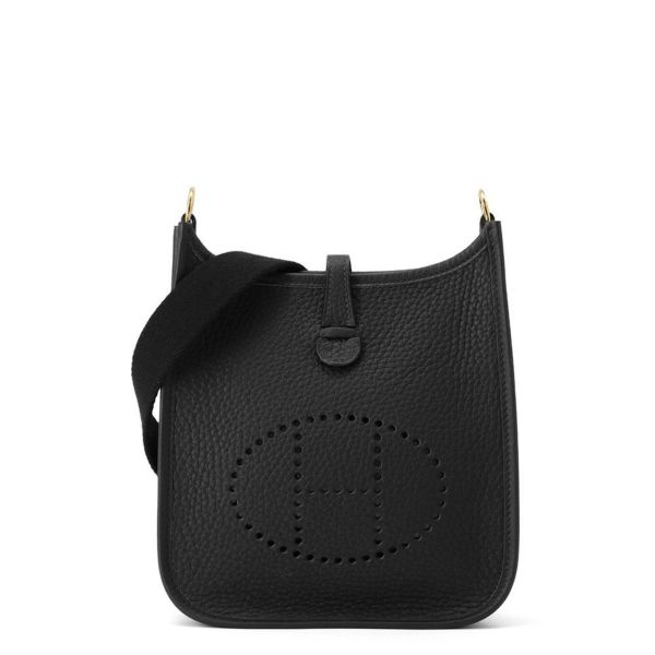 エルメス エブリンTPM アマゾン ブラック/ゴールド金具 トリヨンクレマンス W刻印 黒