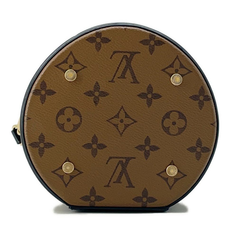 ルイヴィトン ハンドバッグ モノグラム・リバース カンヌ M43986 LOUIS VUITTON バニティバッグ 2way 黒 ブラック