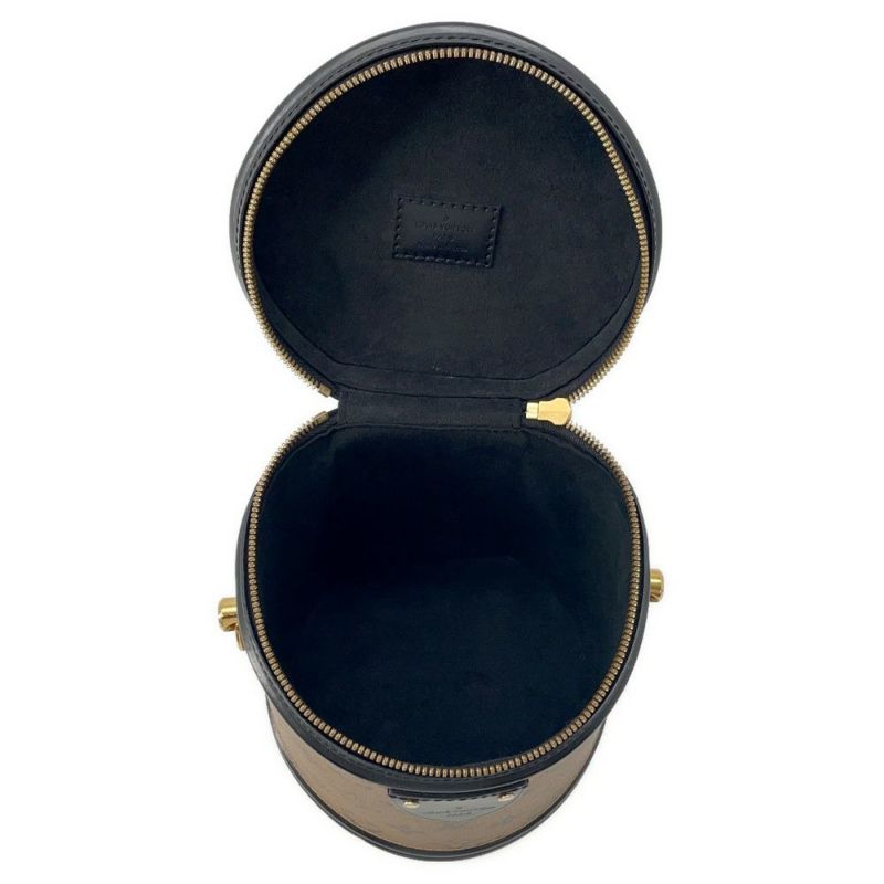 ルイヴィトン ハンドバッグ モノグラム・リバース カンヌ M43986 LOUIS VUITTON バニティバッグ 2way 黒 ブラック