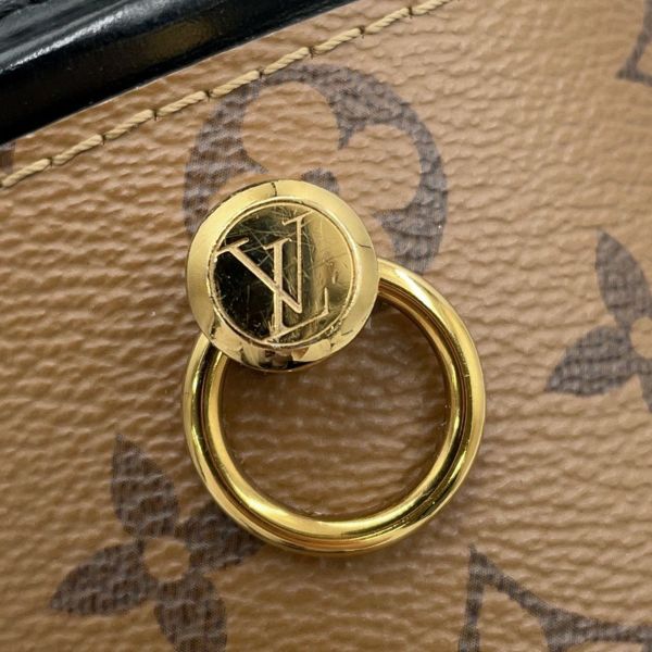 ルイヴィトン ハンドバッグ モノグラム・リバース カンヌ M43986 LOUIS VUITTON バニティバッグ 2way 黒 ブラック