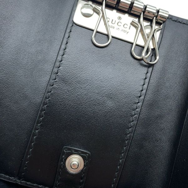 グッチ 6連キーケース GGエンボス レザー 625565 GUCCI 黒