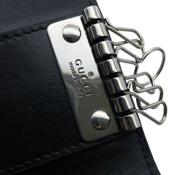 グッチ 6連キーケース GGエンボス レザー 625565 GUCCI 黒